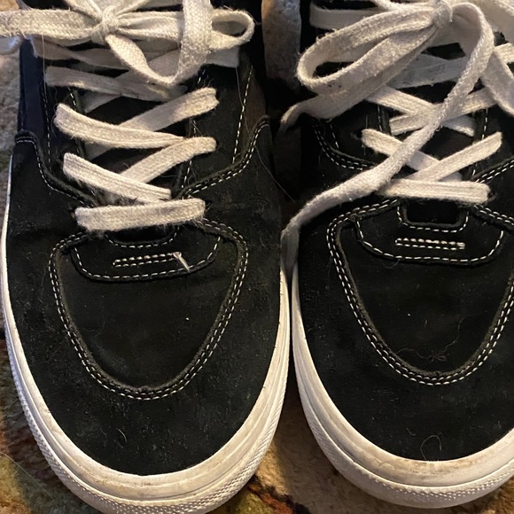 Men’s leather canvas Black half cab Vans 13 - Picture 3 of 9